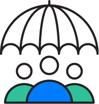 People Under Umbrella